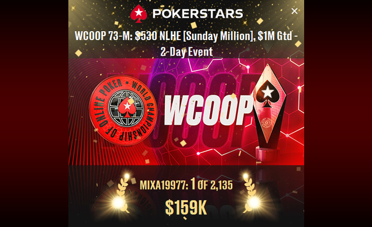 Михаил MIXA – $159к за первое место на PokerStars