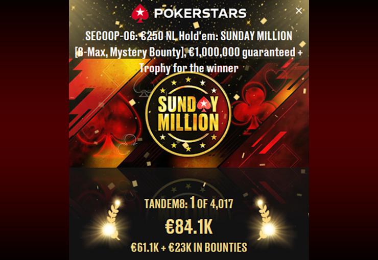 Ростик Tandem – €84,1к на PokerStars