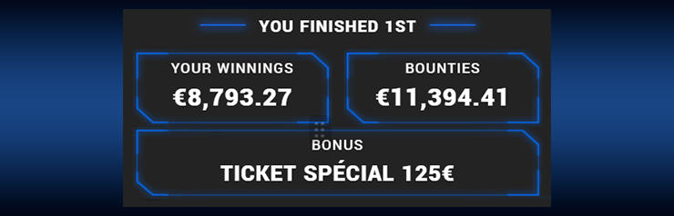 Влад Konvlo - €8,793 + €11,394 баунти за первое место на Winamax